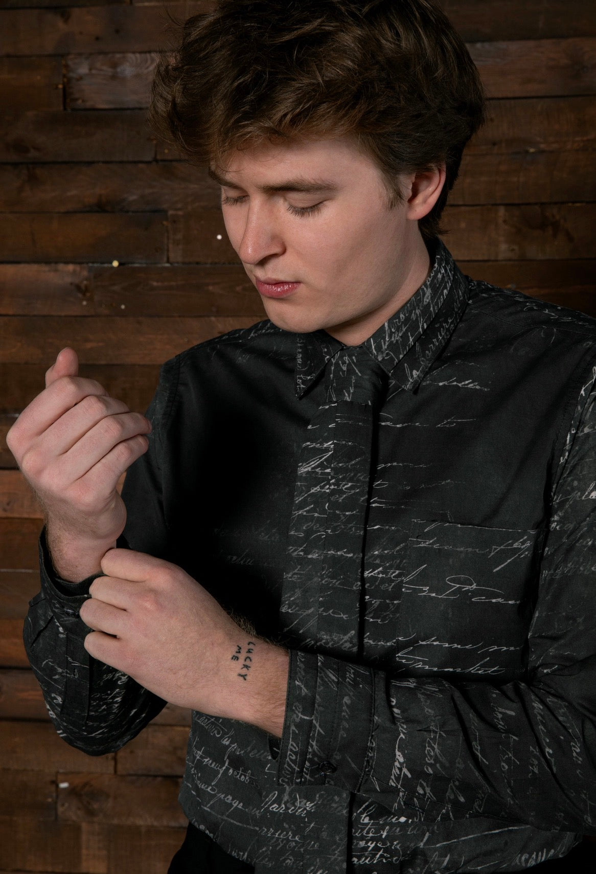 Grigio Script Shirt