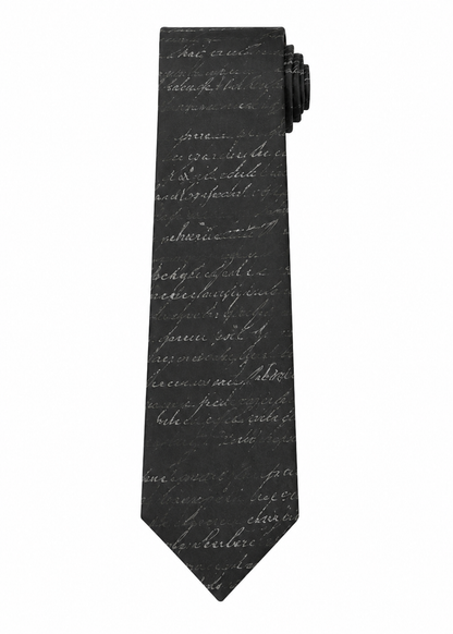 Grigio Script Tie