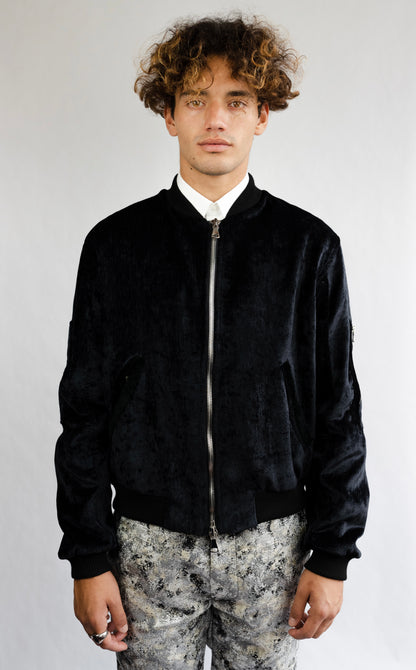 Chenille Bomber Jacket